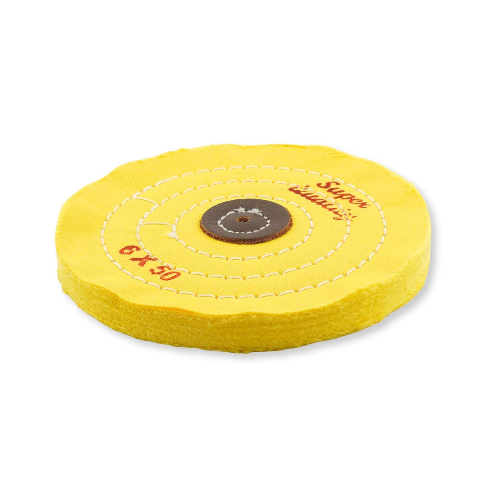 6" Yellow Muslin Buffs