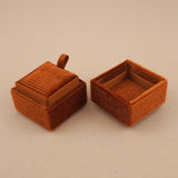 Orange Amber - Square Necklace Box