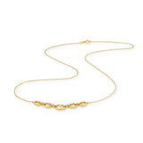 18ct Yellow Gold | 0.12ct GH/SI - Diamond Anchor Chain Necklace