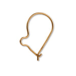 9ct Yellow Gold - Kidney Ear Wires