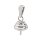 925 Sterling Silver - Beehive Pearl Cup Setting