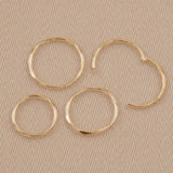 9ct Yellow Gold - Faceted Sleepers