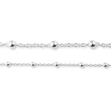925 Sterling Silver - Ball Chain - Bracelet Chain