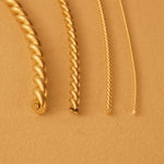 18ct Yellow Gold - Twisted Wire