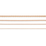 9ct Rose Gold - Cable - Necklace Chain