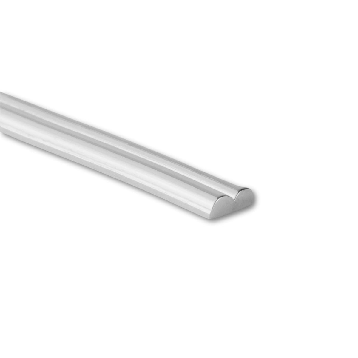 18ct White Gold Double Half Round Wire Jewellery Wire Ore Metals