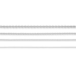 18ct White Gold - Cable - Necklace Chain