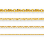 18ct Yellow Gold - Cable - Chain Roll