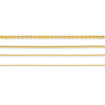 18ct Yellow Gold - Cable - Necklace Chain