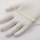 18ct Yellow Gold - Paperclip - Bracelet Chain