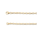 9ct Yellow Gold - Belcher Box - Necklace Chain