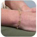 9ct Yellow Gold - Paperclip - Chain Roll