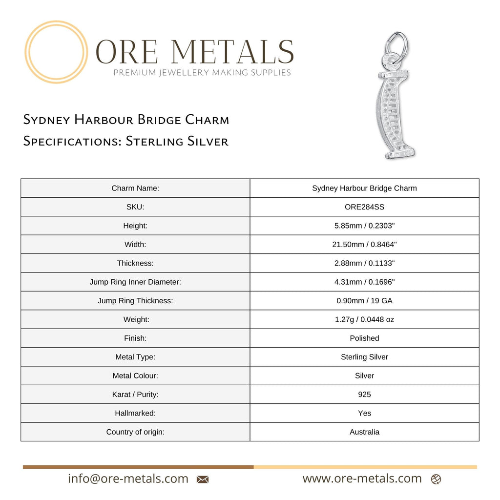 925 Sterling Silver - Sydney Harbour Bridge Charm