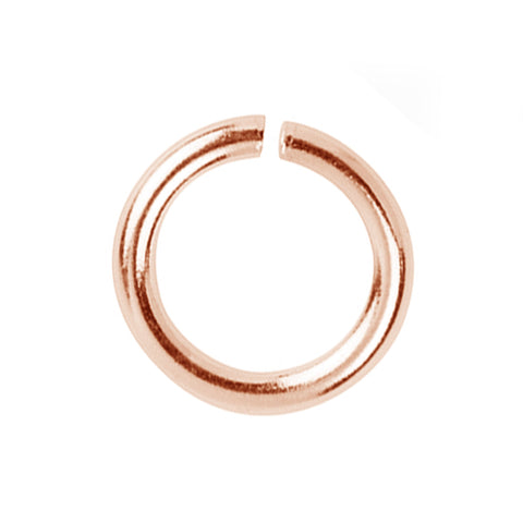 14ct Rose Gold - Round Open Jump Rings