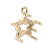 18ct Yellow Gold - Star Prong Setting