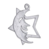 925 Sterling Silver - Celestial Motif Charm