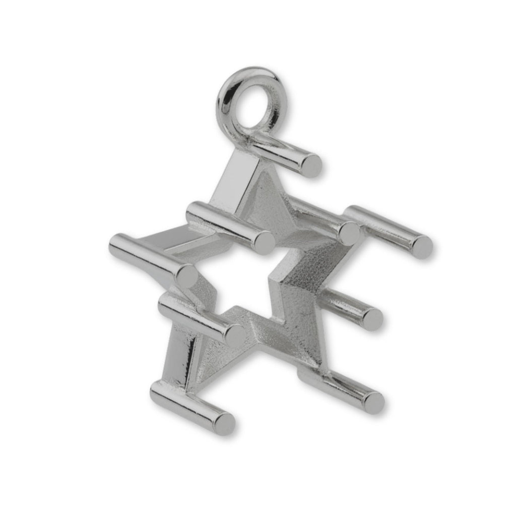 950 Platinum - Star Prong Setting
