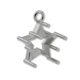 950 Platinum - Star Prong Setting