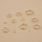 18ct Yellow Gold - Round Open Jump Rings