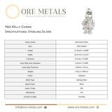 925 Sterling Silver - Ned Kelly Charm