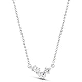 9ct White Gold - 0.25ct VS/F+ - Diamond Cluster Necklace