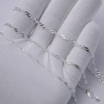 925 Sterling Silber – Singapore Twist – Armbandkette