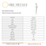 925 Sterling Silver - Kris Sword Charm