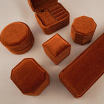 Orange Amber - Square Earring Box