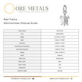 925 Sterling Silver - Reef Turtle Charm