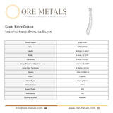 925 Sterling Silver - Kukri Knife Charm