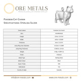 925 Sterling Silver - Pixiebob Cat Charm