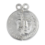 18ct White Gold - His & Hers Latin Amulet Charm