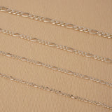 925 Sterling Silver - Figaro 3:1 - Chain Roll
