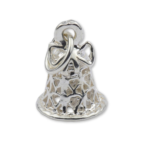 18ct White Gold - Christmas Holiday Bell Charm