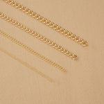 9ct Yellow Gold - Curb - Necklace Chain