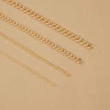 9ct Yellow Gold - Curb - Necklace Chain