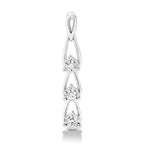 18ct White Gold - 0.27ct Natural SI/GH - Diamond Drop Necklace