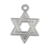 18ct White Gold - Heritage Star of David Charm