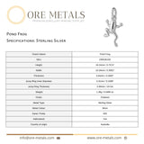 925 Sterling Silver - Pond Frog Charm