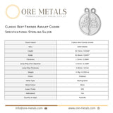 925 Sterling Silver - Classic Best Friends Amulet Charm