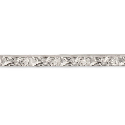 925 Sterling Silver - Pattern "A" - Embossed Strip