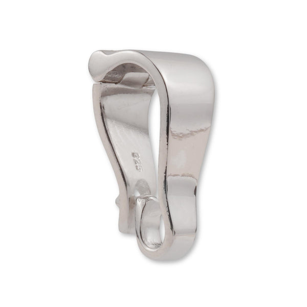 Hinged necklace enhancer bail clearance