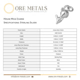 925 Sterling Silver - House Mice Charm