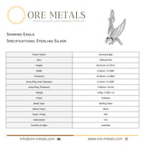 925 Sterling Silver - Soaring Eagle Charm