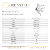 925 Sterling Silver - Moorish Idol Fish Charm