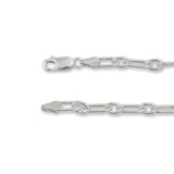 9ct White Gold - Paperclip Figaro - Chain Extender