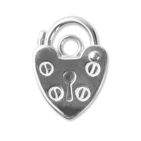 925 Sterling Silver - Cartier Style Padlock Clasp