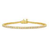 9ct Yellow Gold - 2ct VS+ Diamond - Tennis Bracelet