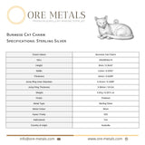 925 Sterling Silver - Burmese Cat Charm