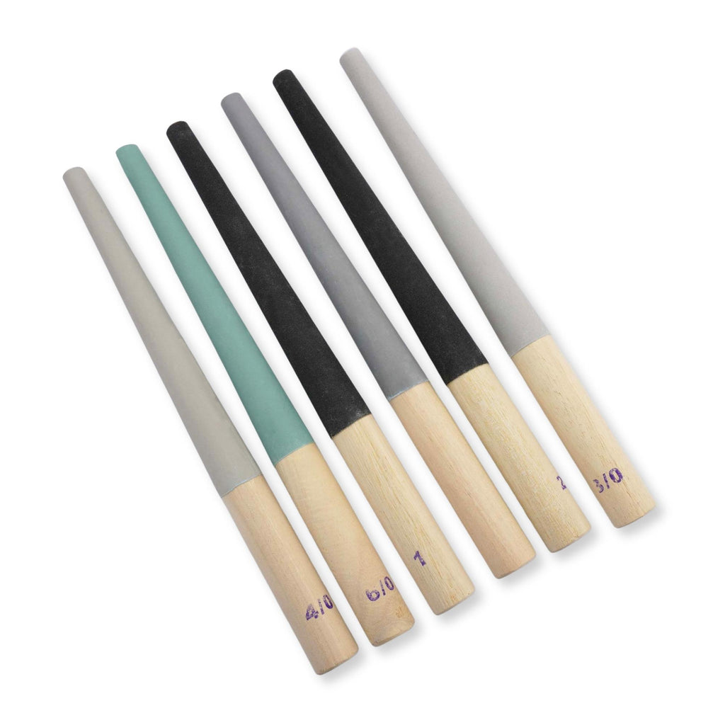 Emery Buff Stick - Round 6PC Set